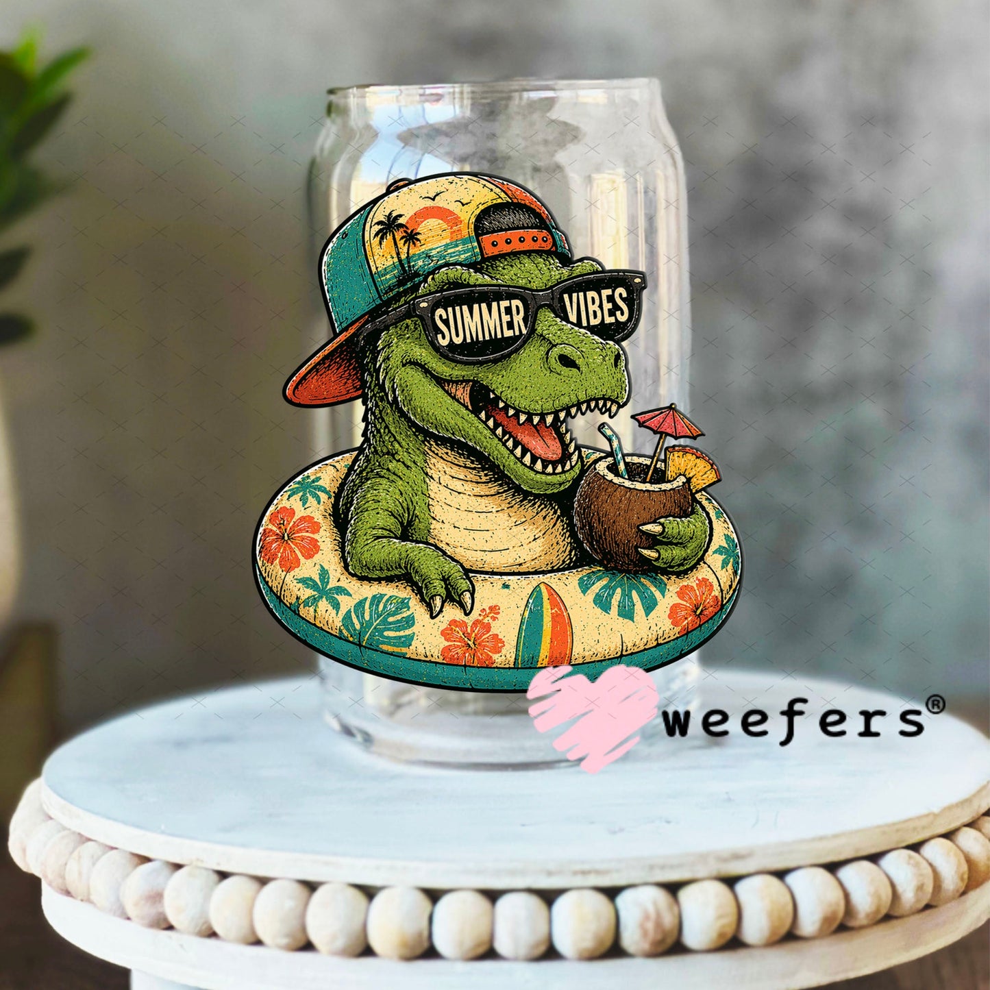UV DTF Decal - Later Gator 16oz Libbey Glass Original Size Weefers
