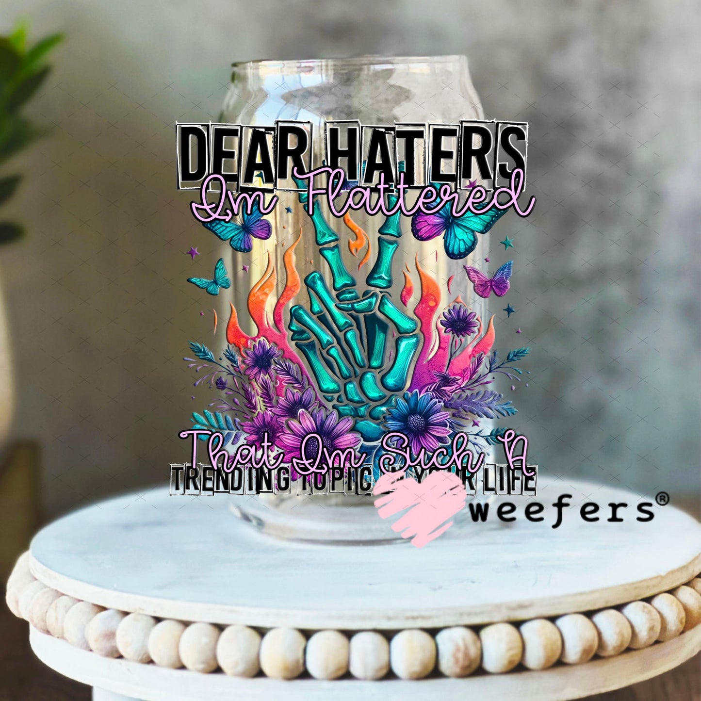 UV DTF Decal - Later Gator 16oz Libbey Glass Original Size Weefers