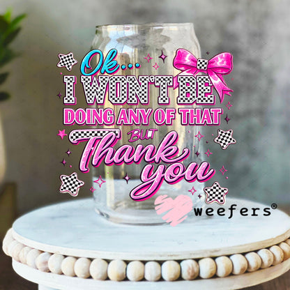 UV DTF Decal - Later Gator 16oz Libbey Glass Original Size Weefers