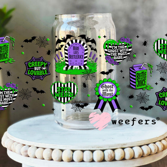 UV DTF Cup Wraps - Juice Beetle 16oz Libbey Glass Original Size Weefers