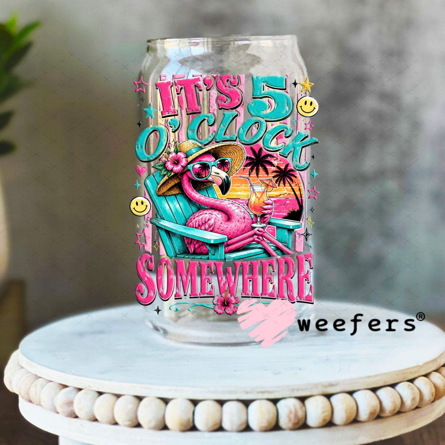UV DTF Decal - Later Gator 16oz Libbey Glass Original Size Weefers