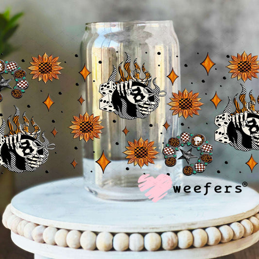 UV DTF Cup Wraps - Untamed Feral Sidekick Elements - Weefers® Exclusive 16oz Libbey Glass Original Size Weefers
