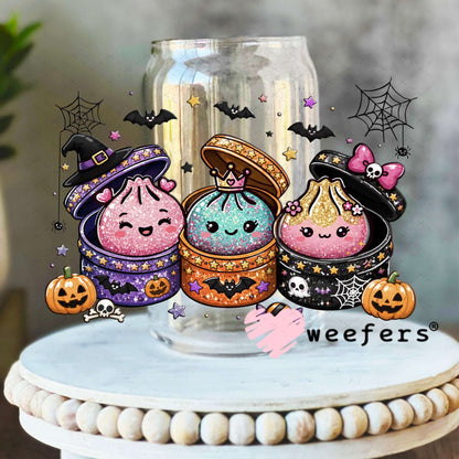 UV DTF Decal - Halloween Dumplings 16oz Libbey Glass Original Size Weefers