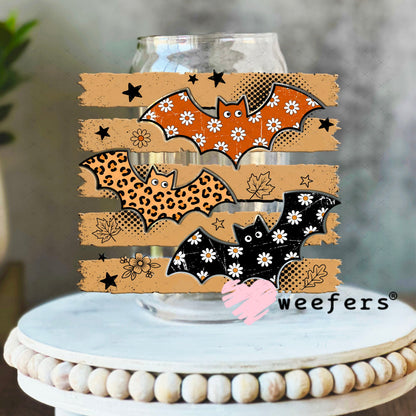 UV DTF Decal - Fall Bats 16oz Libbey Glass Original Size Weefers