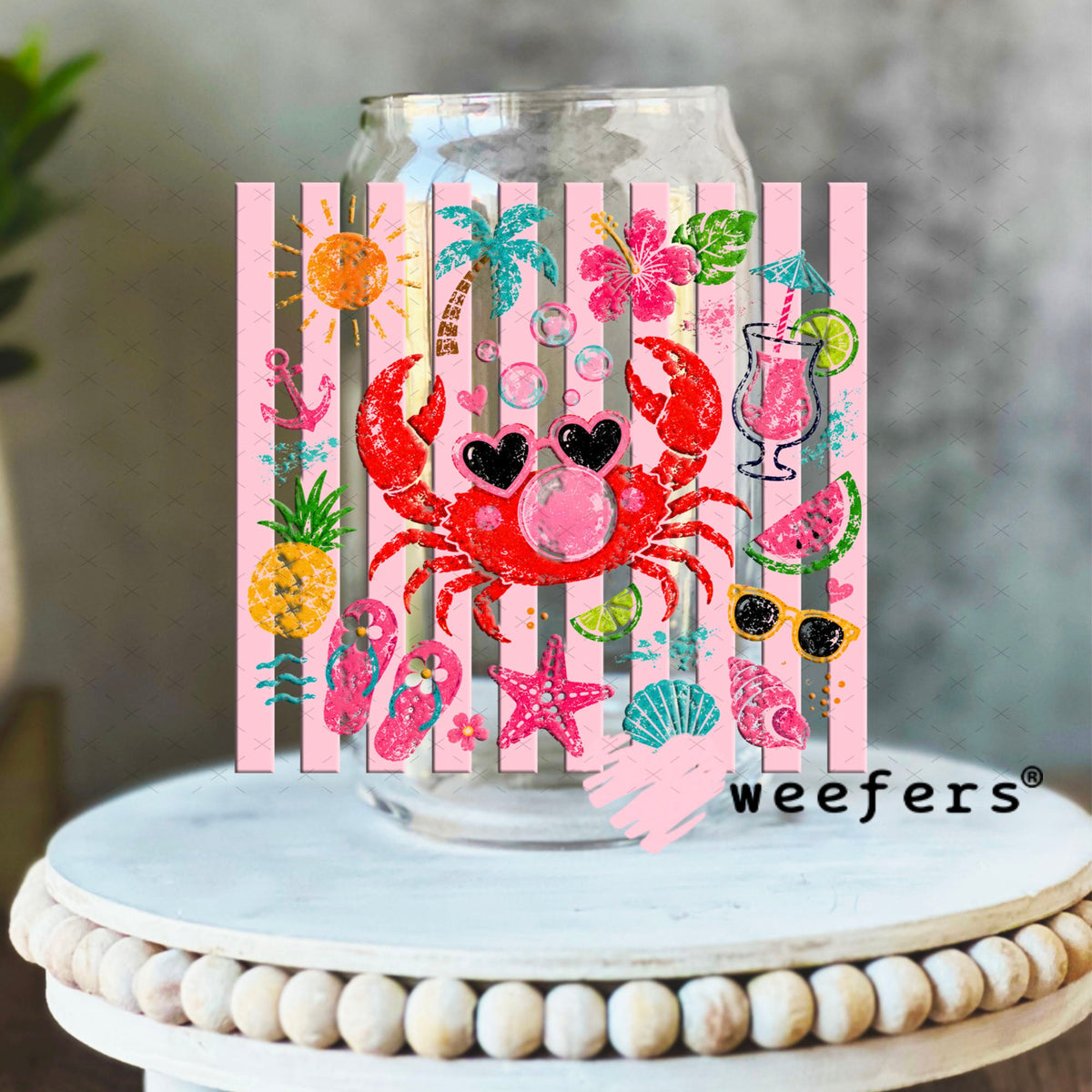 UV DTF Decal - Later Gator 16oz Libbey Glass Original Size Weefers
