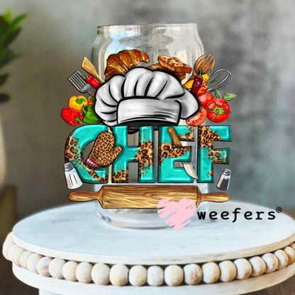 UV DTF Decal - Chef Western 16oz Libbey Glass Original Size Weefers
