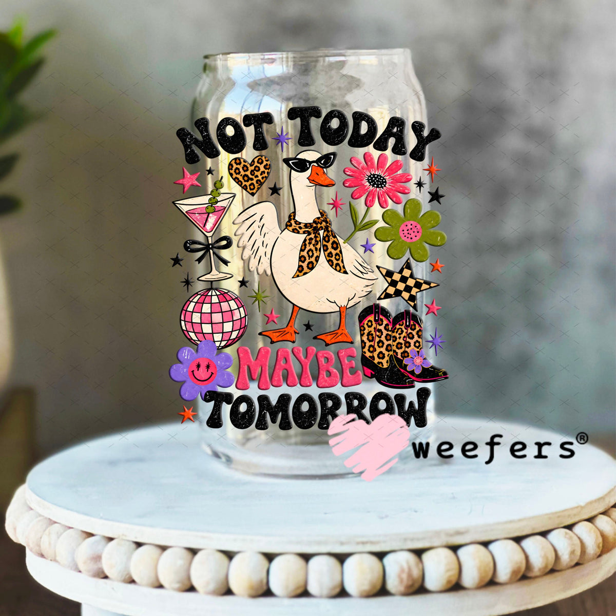 UV DTF Decal - Later Gator 16oz Libbey Glass Original Size Weefers