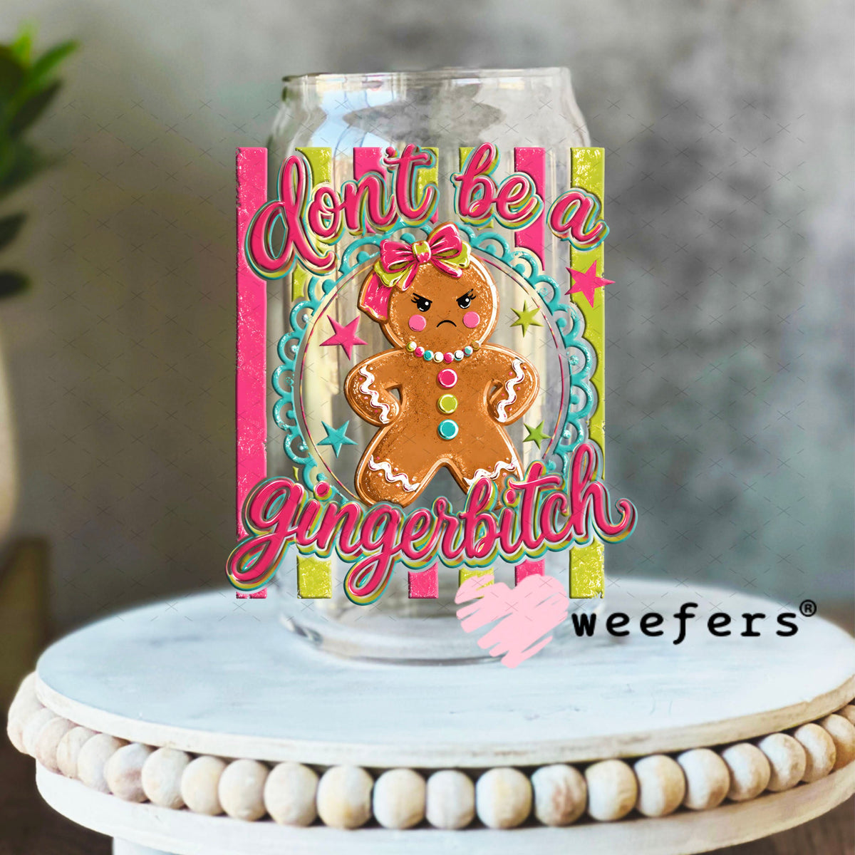 UV DTF Decal - Later Gator 16oz Libbey Glass Original Size Weefers
