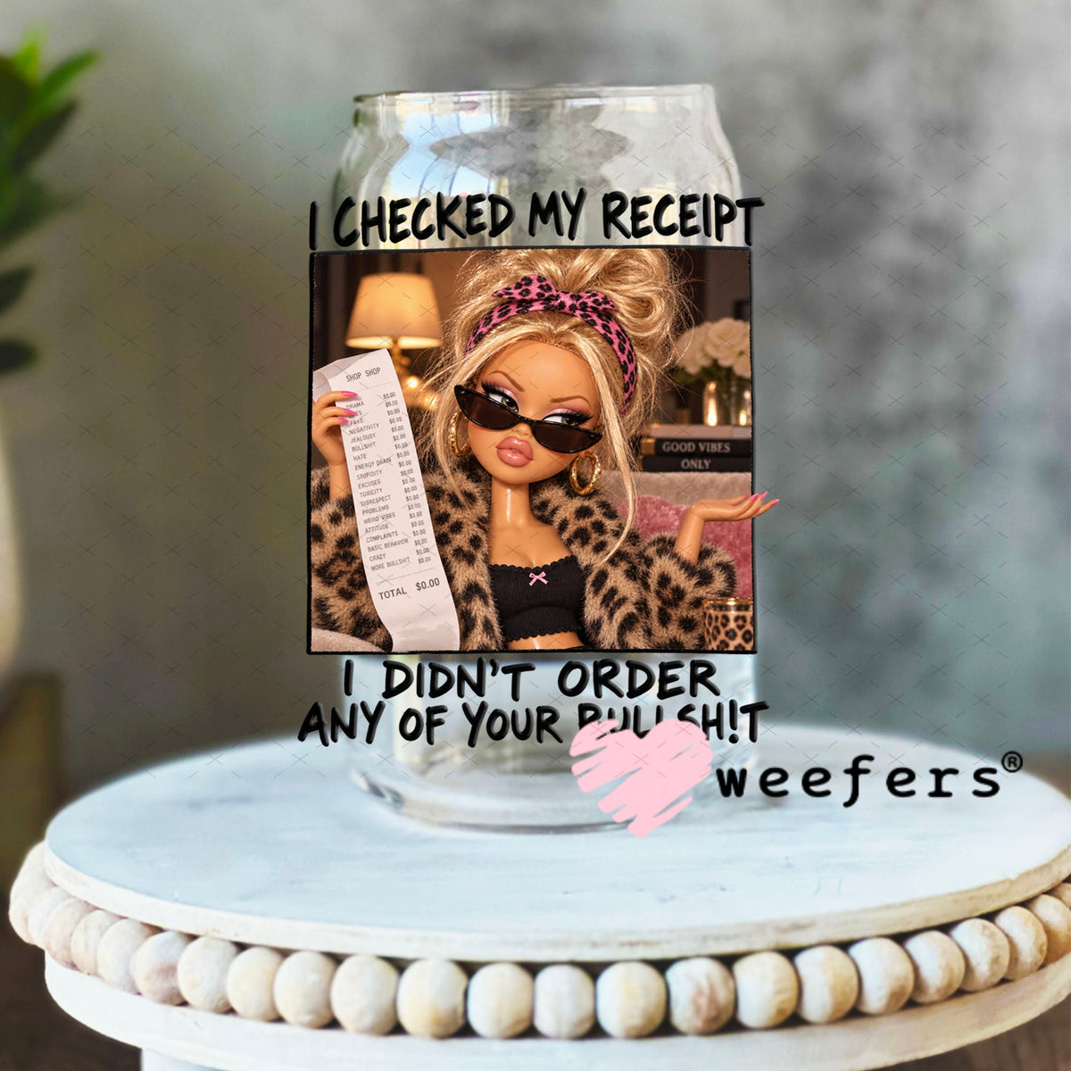 UV DTF Decal - Later Gator 16oz Libbey Glass Original Size Weefers