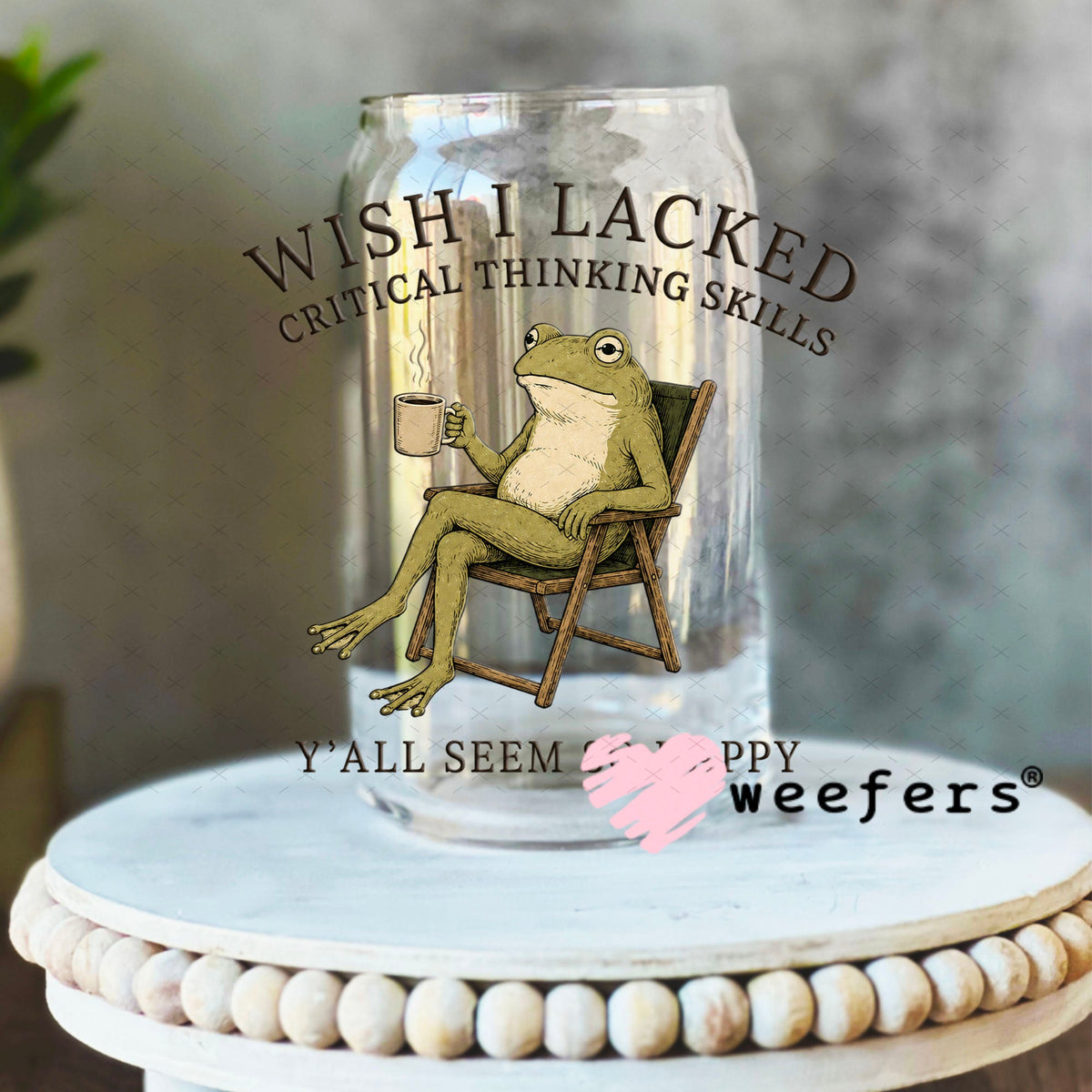 UV DTF Decal - Later Gator 16oz Libbey Glass Original Size Weefers