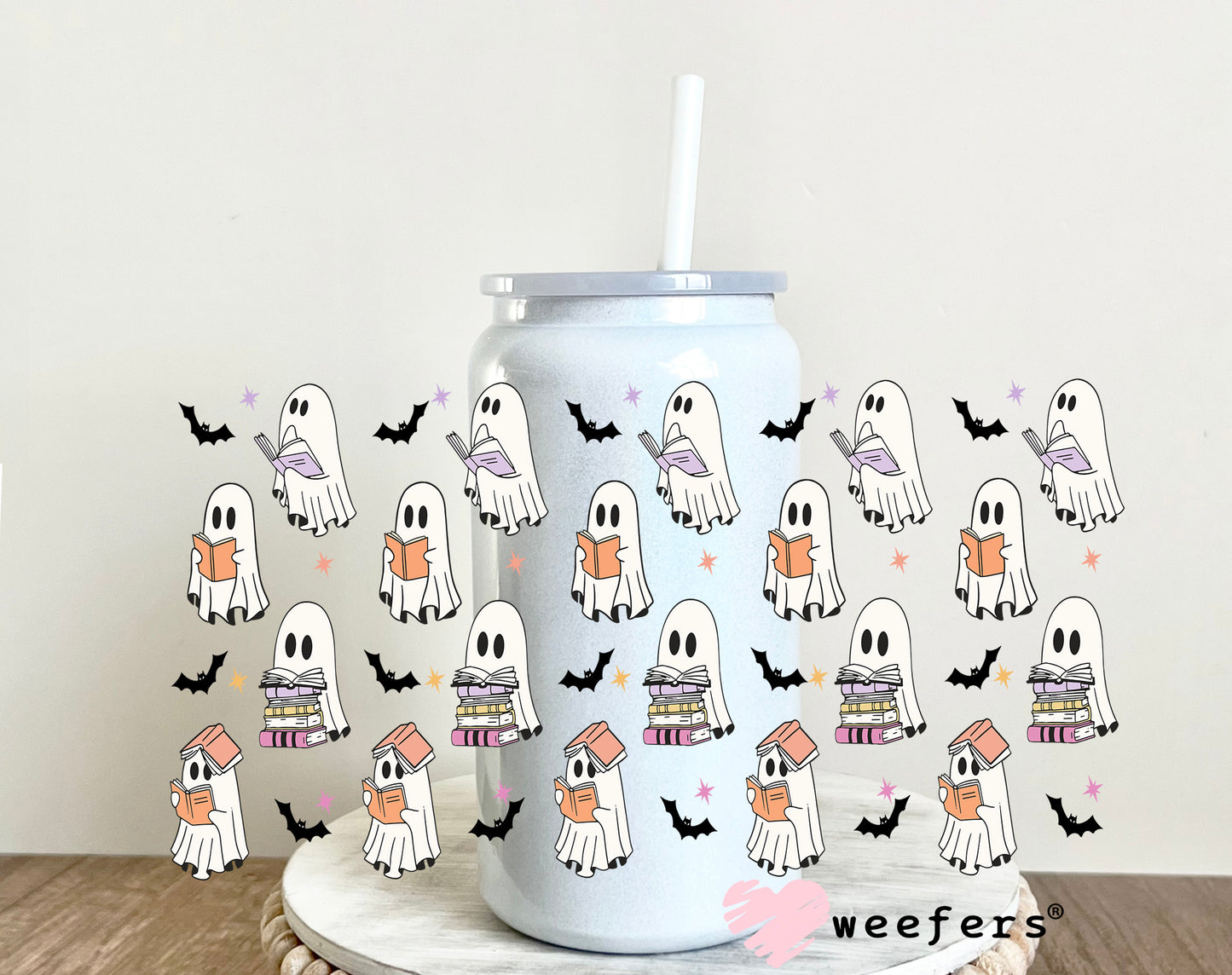 Ghost Readers Books UV DTF Cup Wrap - Weefers