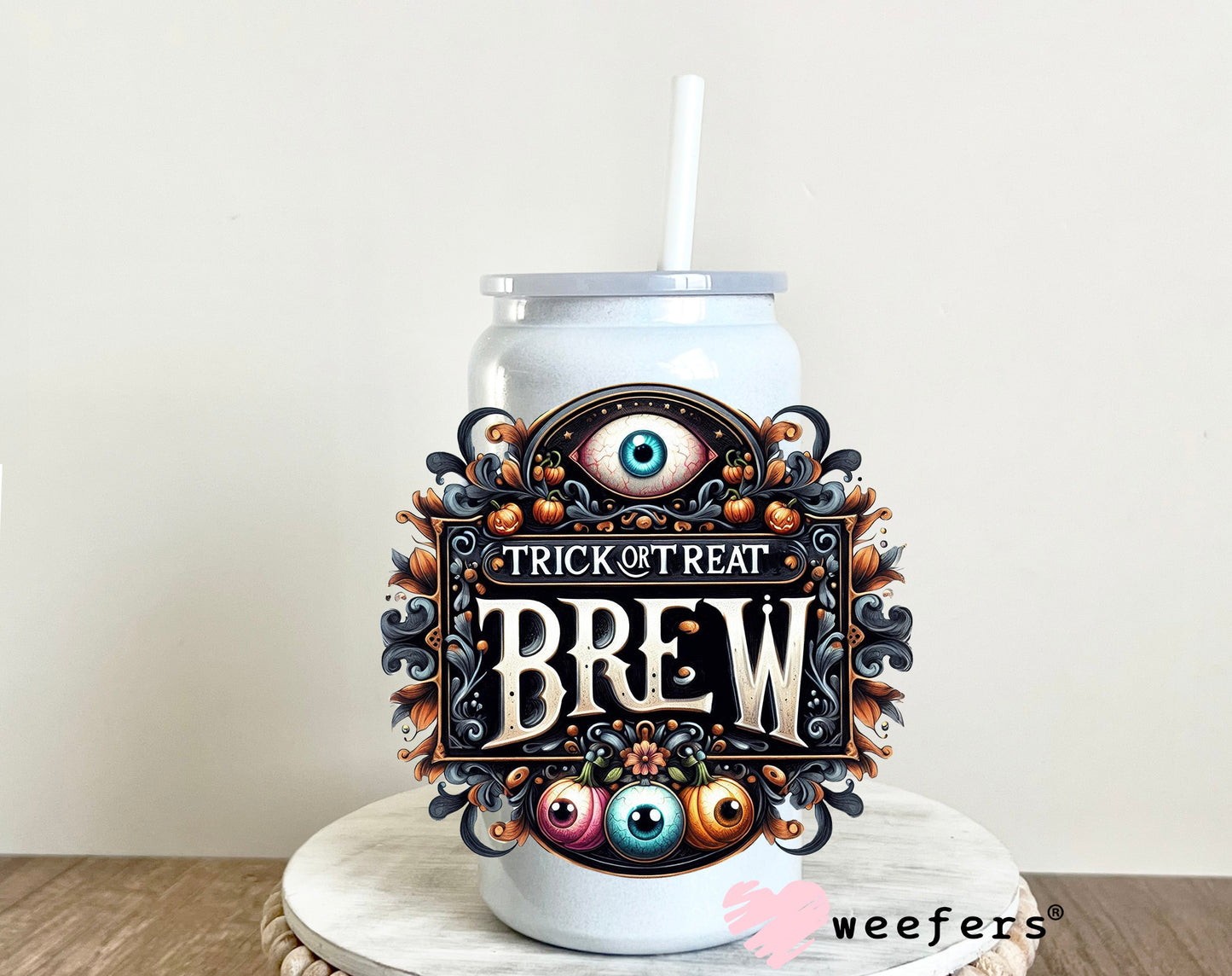 Trick or Treat Brew Halloween UV DTF Decal - Weefers