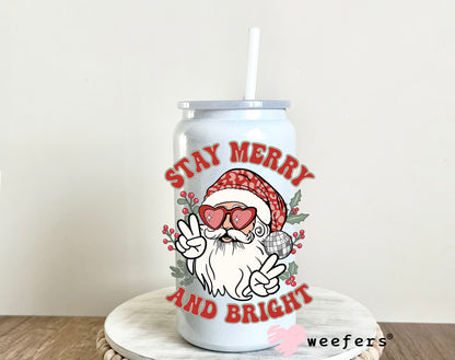 Stay Merry and Bright Santa UV DTF Decal - Weefers