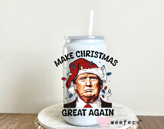 Trump Make Christmas Great Again UV DTF Decal - Weefers