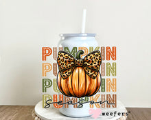 Load image into Gallery viewer, Coquette Pumpkin Fall UV DTF Decal - Weefers
