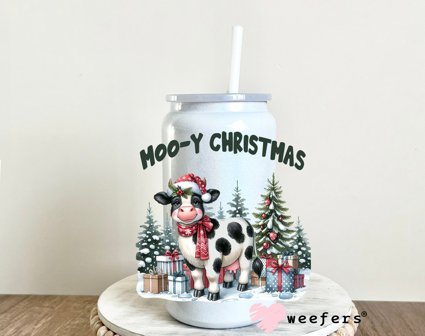 Mooy Christmas Cow UV DTF Decal - Weefers