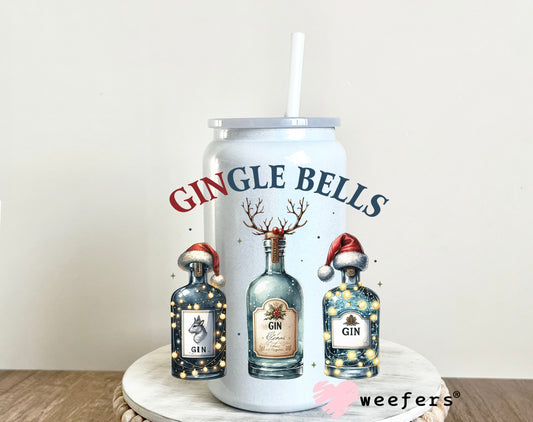 GinGle Bells Christmas Drink UV DTF Decal - Weefers