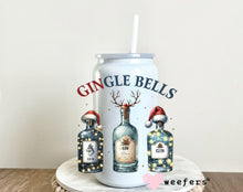 Load image into Gallery viewer, GinGle Bells Christmas Drink UV DTF Decal - Weefers
