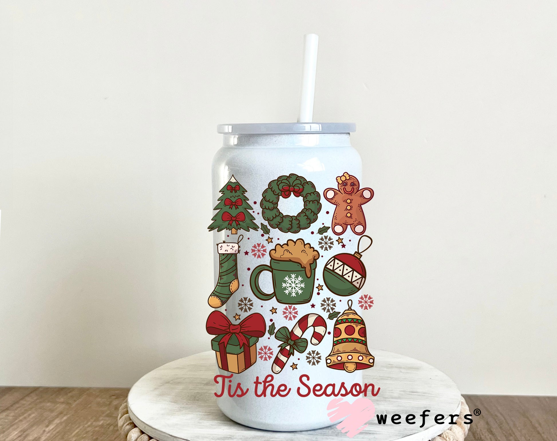 Tis the Season Christmas Favorite Things UV DTF Decal - Weefers