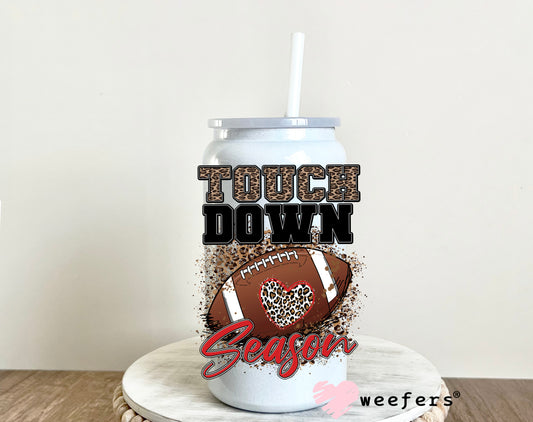 Touch Down Season Football UV DTF Decal - Weefers