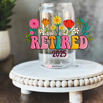 Personalized Retired Year For Her UV DTF 16oz Libbey Decal