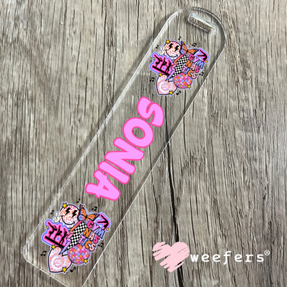 Personalized Name Retro Gymnastics UV DTF Bookmark Decal