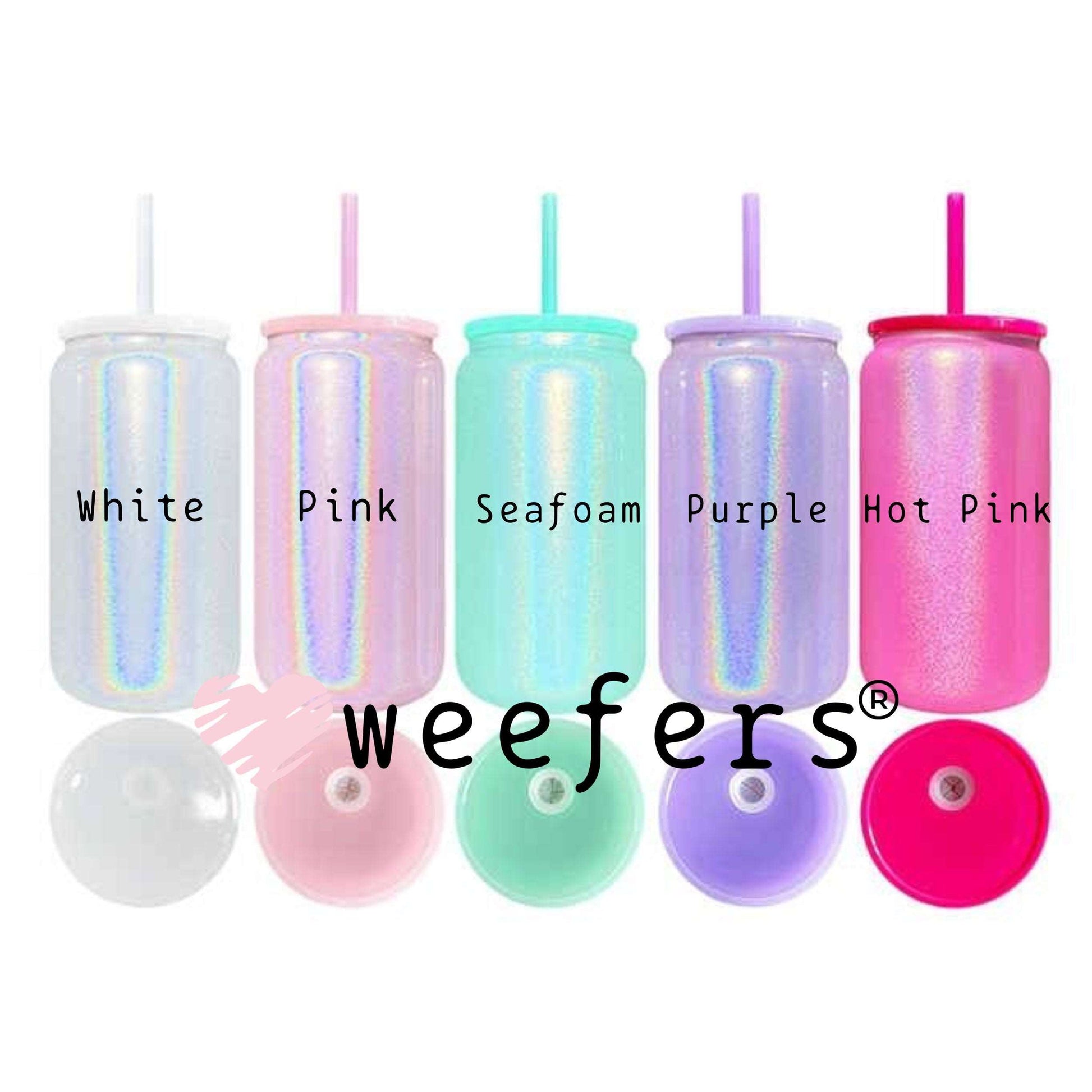 16oz Shimmer Insulated Stainless Steel Tumbler Cup - Weefers