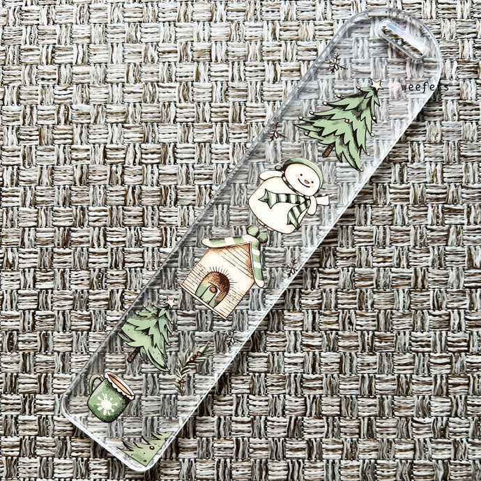 Vintage Christmas Vibes Bookmark UV DTF Decal - Weefers