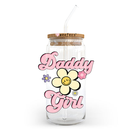 Daddy Girl 20oz Libbey Glass Can UV DTF or Sublimation Decal - Weefers