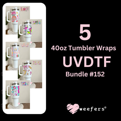 Teacher Appreciation Ver 1 UV DTF Cup Wrap Bundle 40oz Tumbler Weefers