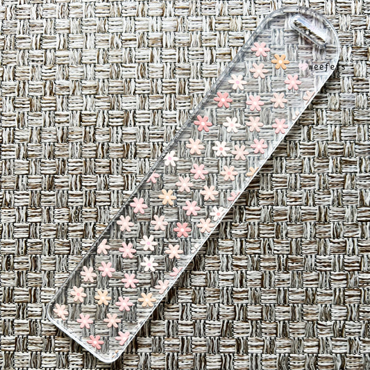 Pink Daisies Bookmark UV DTF Decal - Weefers