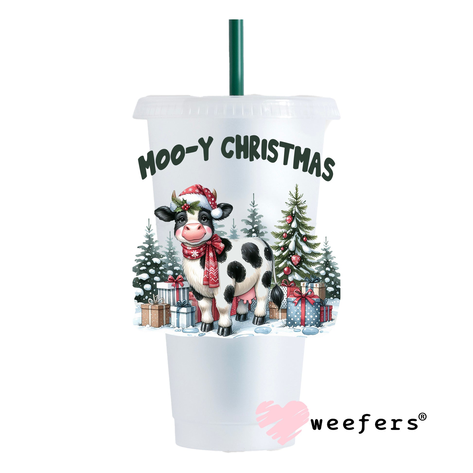 Mooy Christmas Cow UV DTF Decal - Weefers