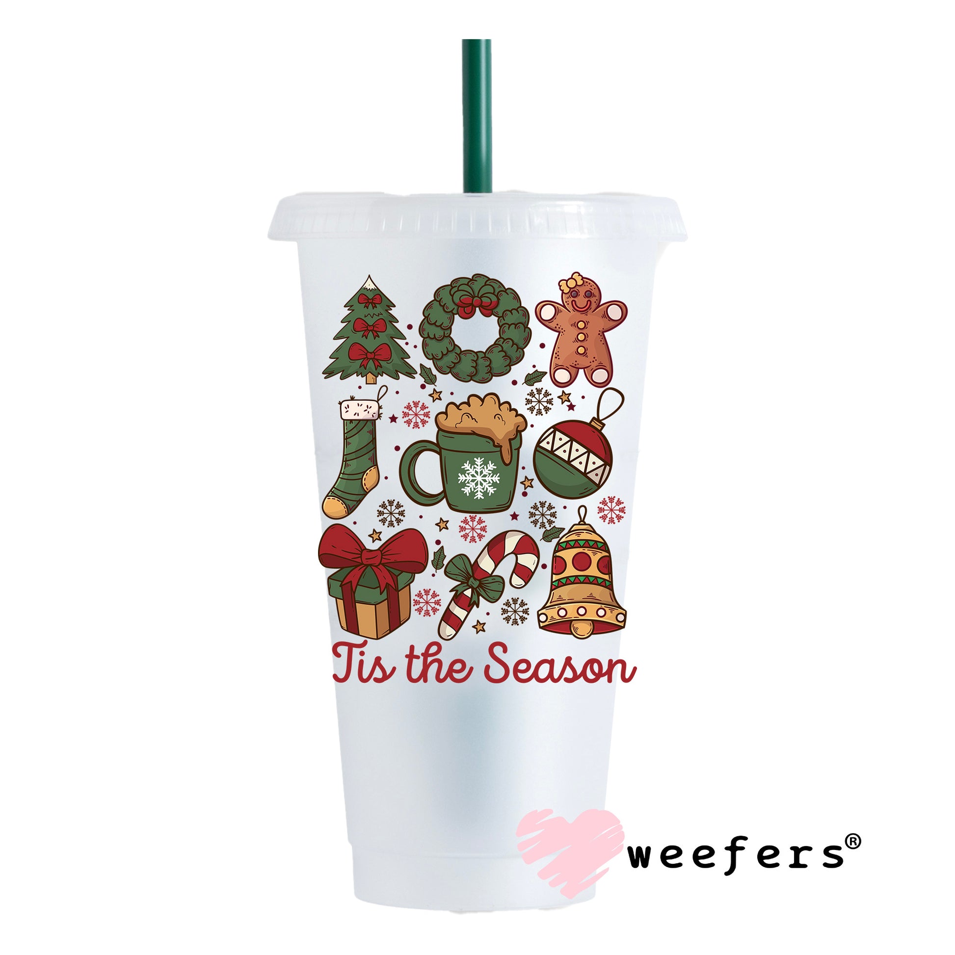 Tis the Season Christmas Favorite Things UV DTF Decal - Weefers