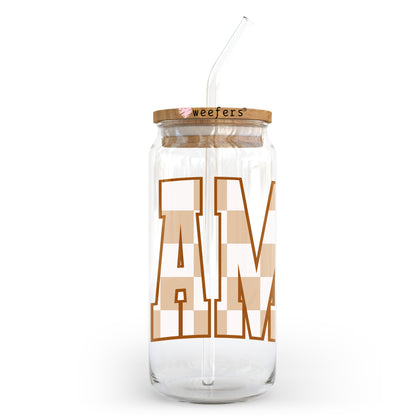 Mama Beige 20oz Libbey Glass Can, 34oz Hip Sip UV DTF or Sublimation Decal Transfer - Weefers