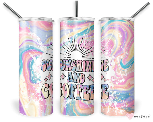 20oz Skinny Tumbler Wrap - Retro Sunshine and Coffee - Weefers