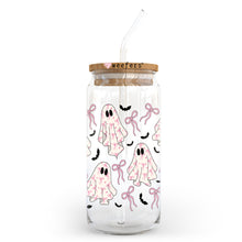 Load image into Gallery viewer, Coquette Ghosts 20oz Libbey Glass Can, 34oz Hip Sip, 40oz Tumbler, 24oz Cold Cup UV DTF or Sublimation Decal Transfer - Weefers
