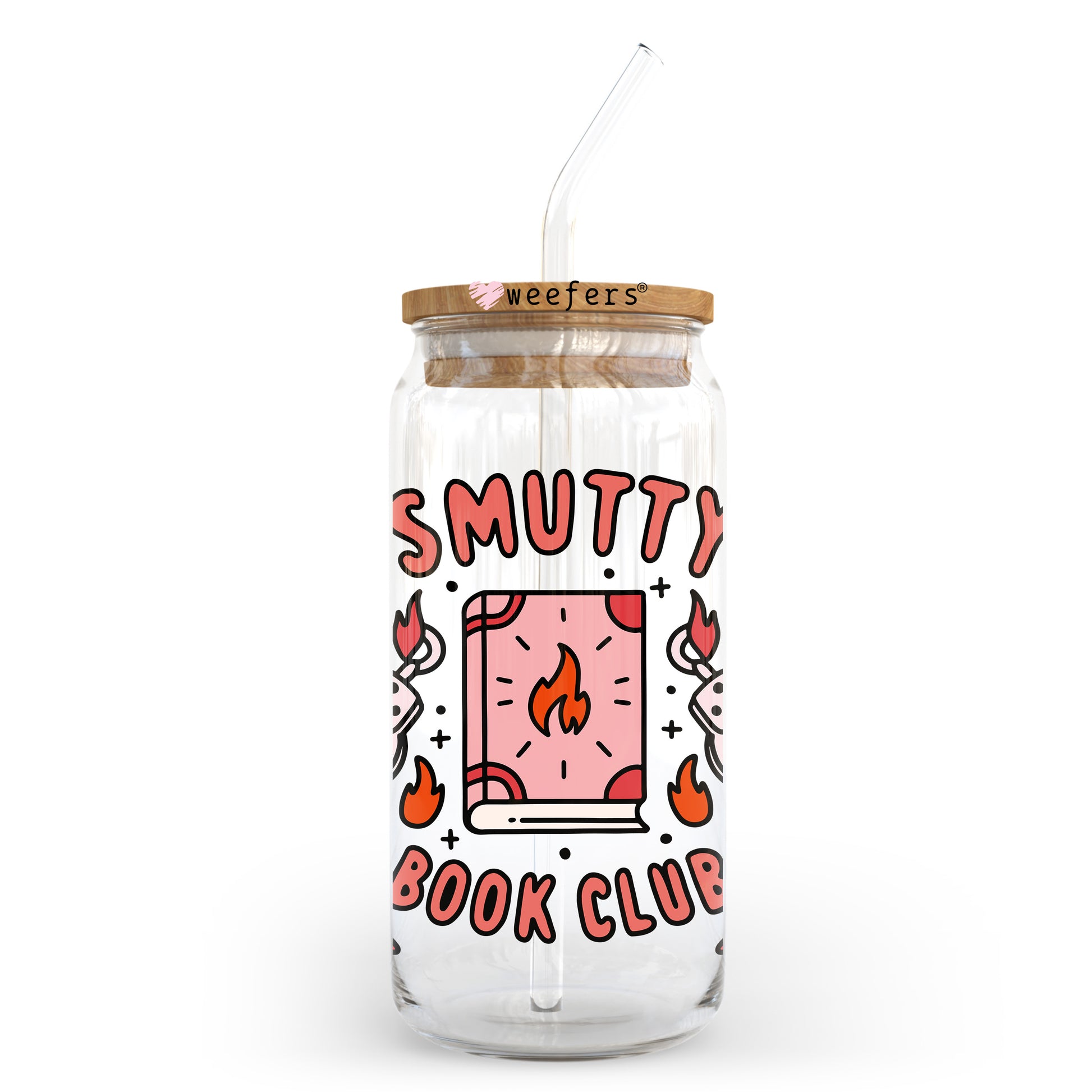 Smutty Book Club 20oz Libbey Glass Can, 34oz Hip Sip, 40oz Tumbler, 24oz Cold Cup UV DTF or Sublimation Decal Transfer - Weefers