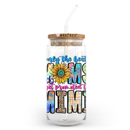 Only the Best Moms Get Promoted to Mimi 20oz Libbey Glass Can UV DTF or Sublimation Wrap - Decal Transfer - Weefers