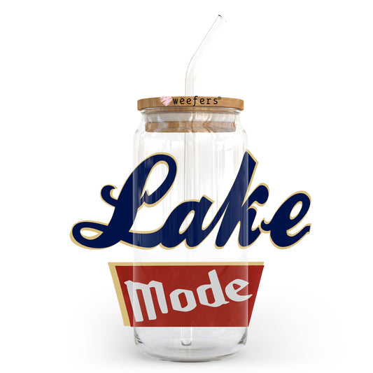 Lake Mode 20oz Libbey Glass Can, 34oz Hip Sip, 40oz Tumbler, 24oz Cold Cup UV DTF or Sublimation Decal Transfer - Weefers