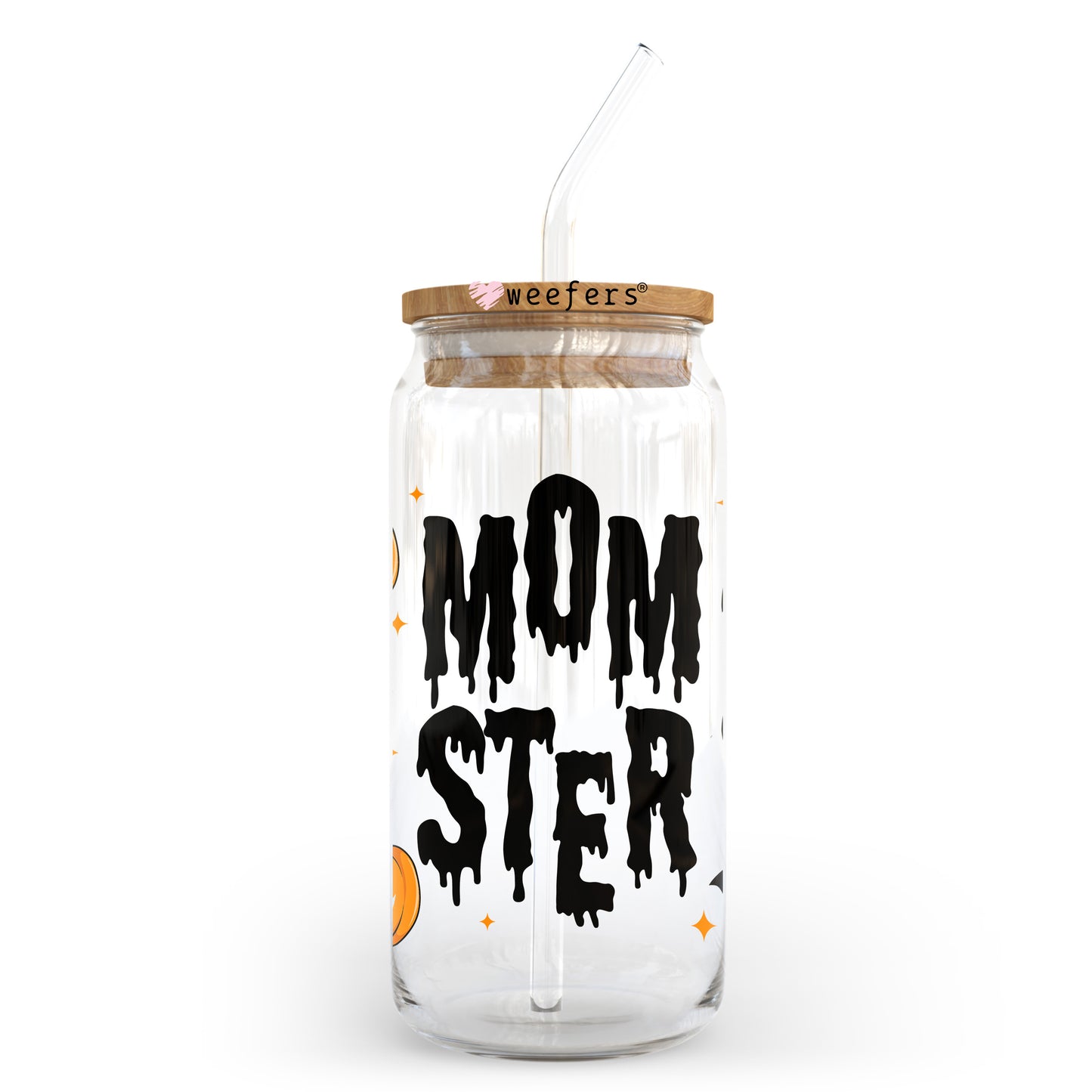 Momster 20oz Libbey Glass Can, 34oz Hip Sip, 40oz Tumbler, 24oz Cold Cup UV DTF or Sublimation Decal Transfer - Weefers