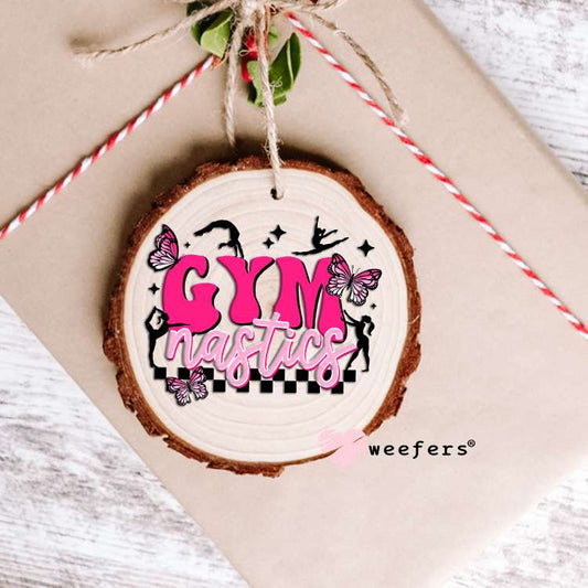 Gymnastics Pink UV DTF Decal Ornament Weefers