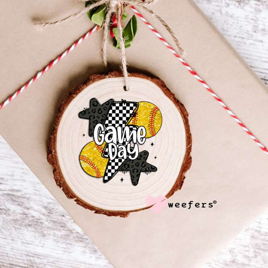 Game Day Softball UV DTF Decal Ornament Weefers