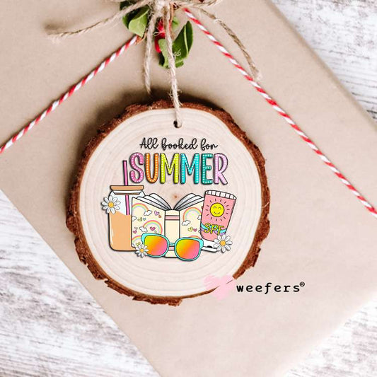 All Booked for Summer UV DTF Decal Ornament Weefers