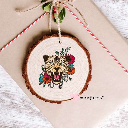 Cheetah Face UV DTF Decal Ornament Weefers