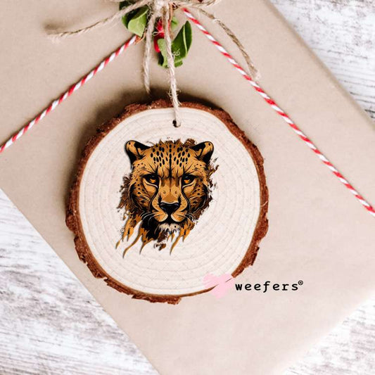 Brown Cheetah UV DTF Decal Ornament Weefers
