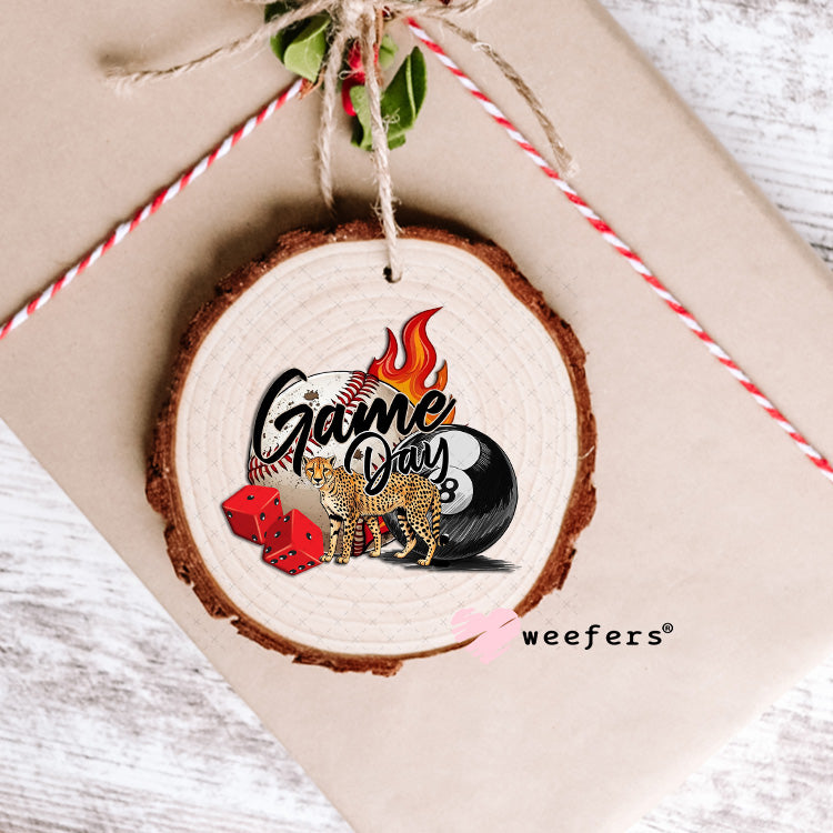 Game Day Bringing the Heat UV DTF Decal Ornament Weefers