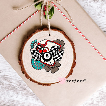 Race Day Western UV DTF Decal Ornament Weefers