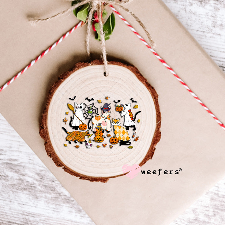 Halloween Cat Friends UV DTF Decal Ornament Weefers