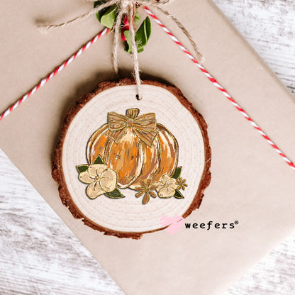 Autumn Pumpkin UV DTF Decal Ornament Weefers