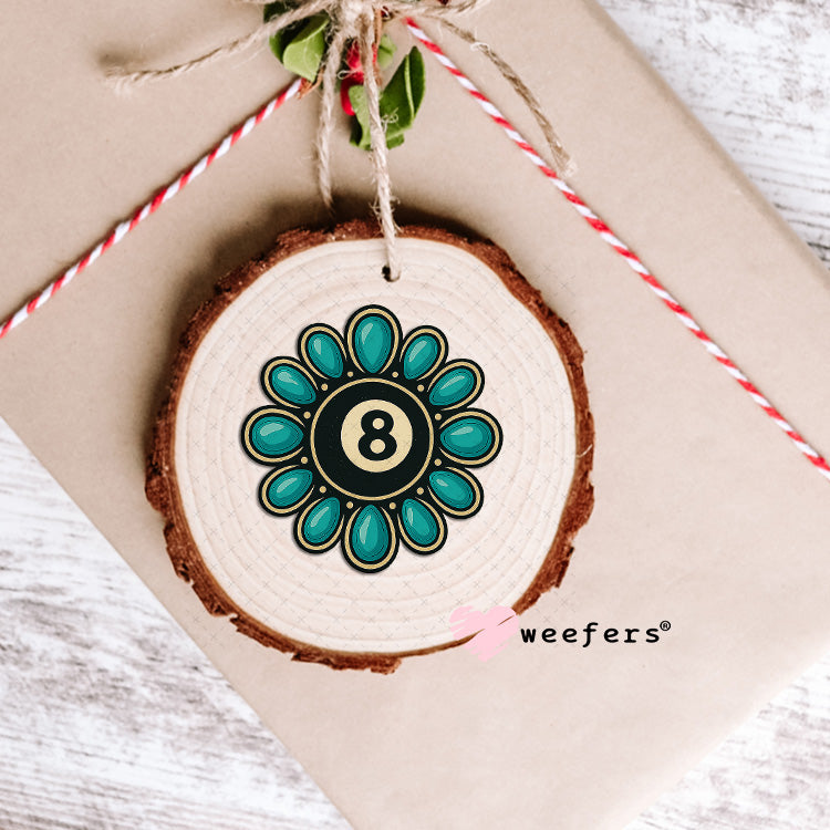 Eightball Concha UV DTF Decal Ornament Weefers